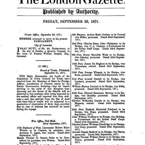 Gazette 1871 September