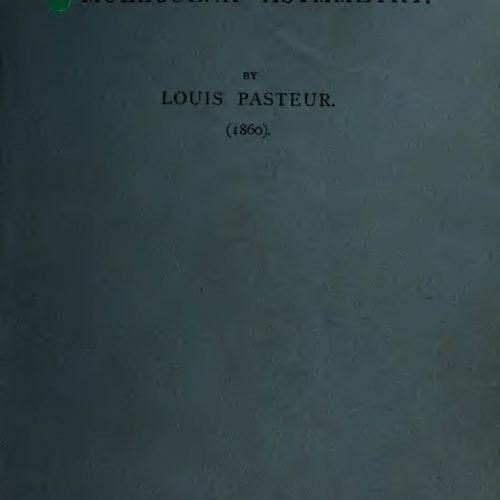 Louis Pasteur Book Original