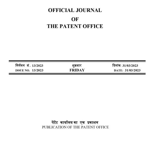 OFFICIAL JOURNAL OF THE PATENT OFFICE